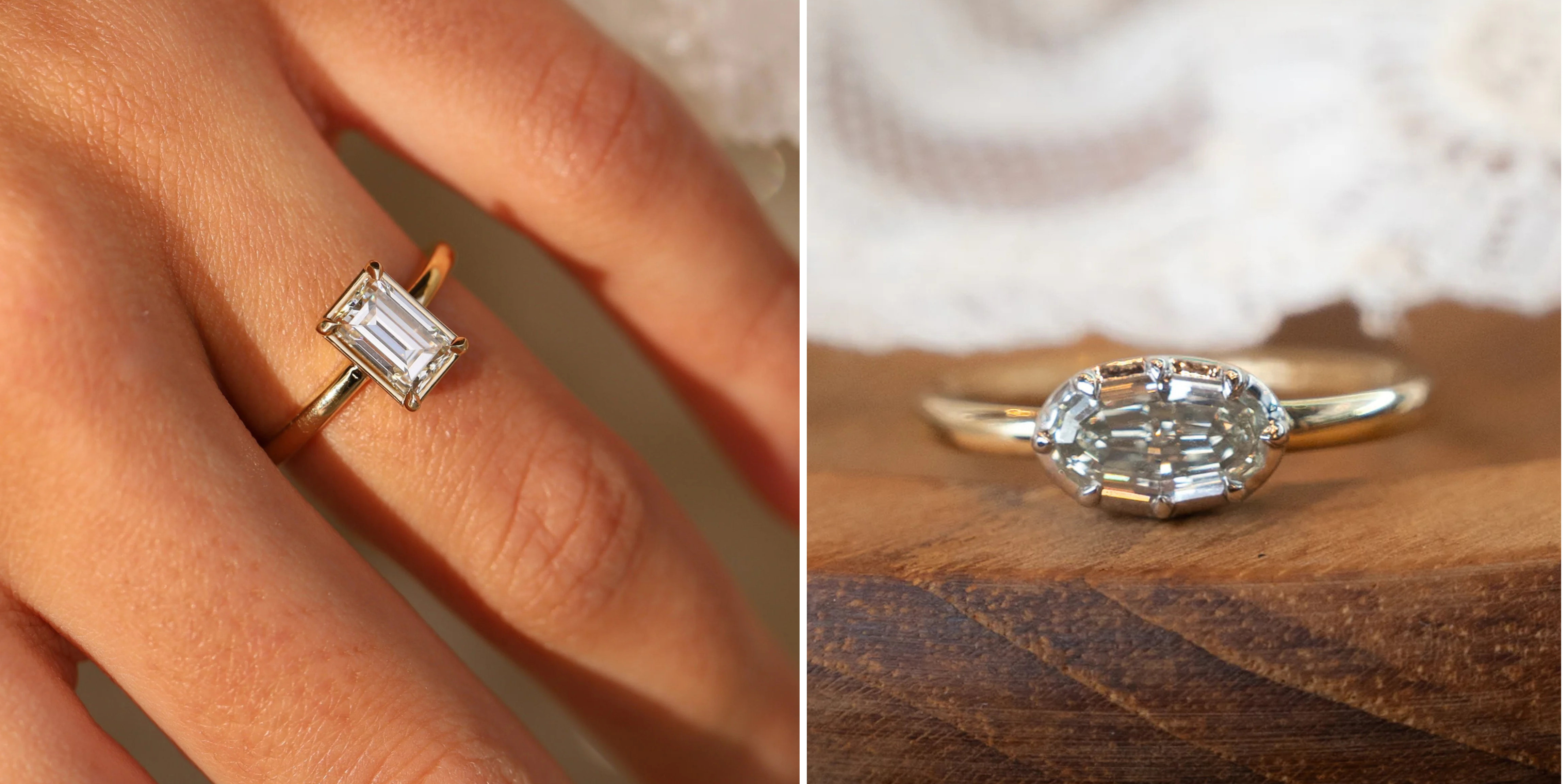 step cut diamonds